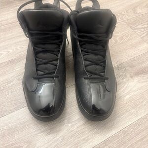 Jordan Glossy Black High-Top Sneakers
